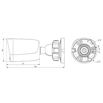 KAMERA IP TC-C36QN 2ENA-28 Spark Series 6 Mpx 2.8 mm TIANDY